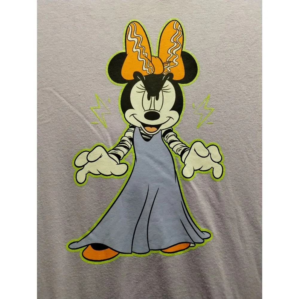 Disney NWT Girls XXL Minnie Mouse Halloween Hooded Tulle Purple & Black Dress